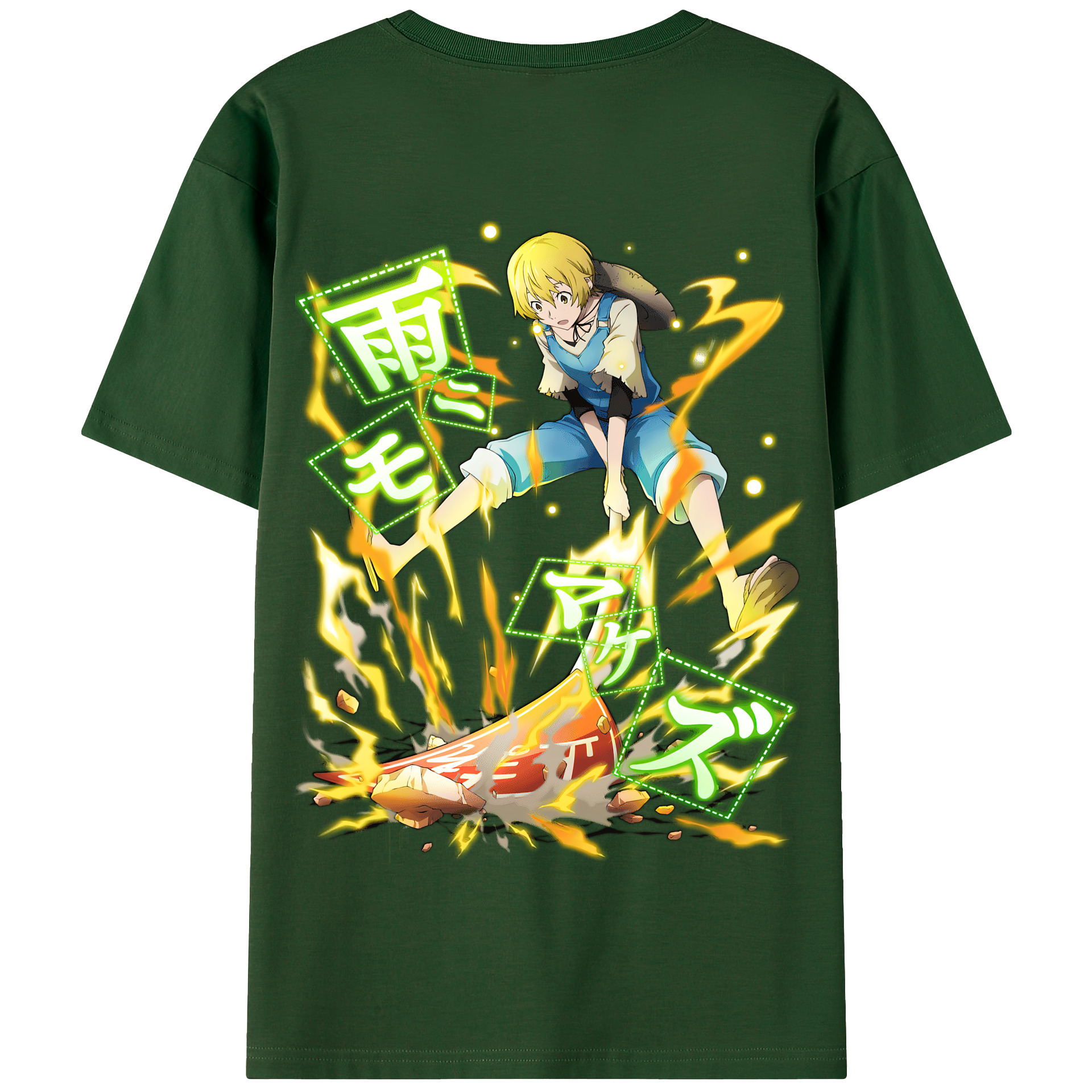（画像用） 文豪ストレイドッグス Bungo Stray Dogs 綿100％半袖Tシャツ（背面プリント）
